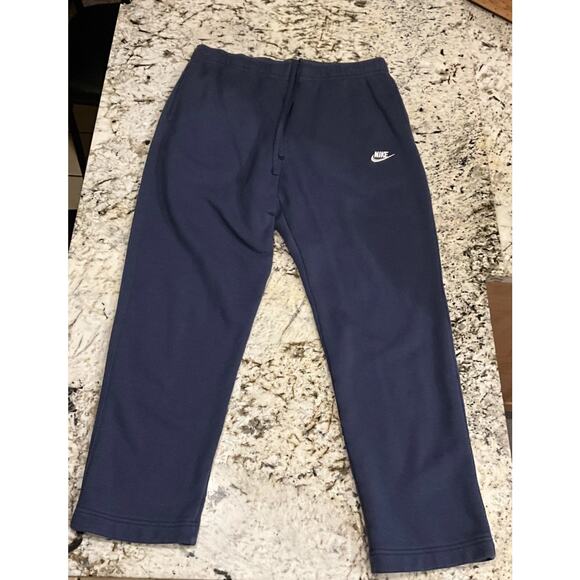Nike Sweatpants Men's XL Navy Blue Joggers Drawstring Activewear - Picture 1 of 4